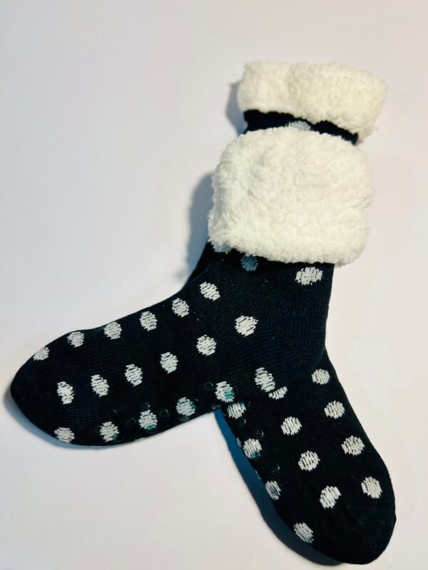 Black Eloquent Soft Sock slippers-Antislip - Image 5