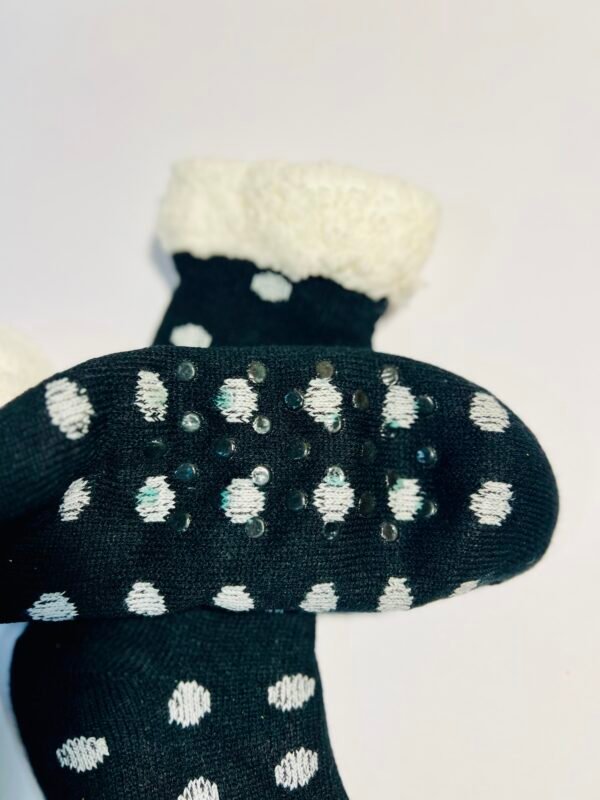 Black Eloquent Soft Sock slippers-Antislip - Image 4