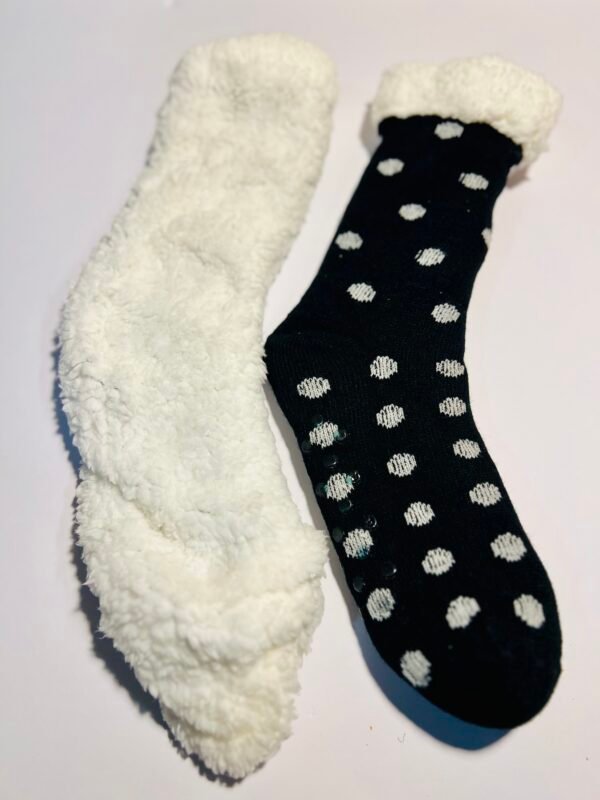 Black Eloquent Soft Sock slippers-Antislip - Image 3